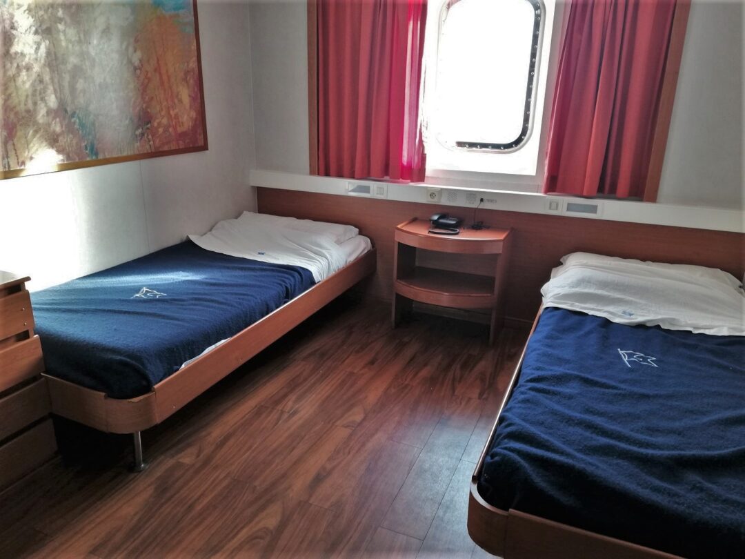2 berth outside cabin on ferry Zeus Palace